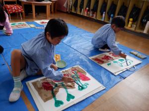 佐保幼　絵画サツマイモ