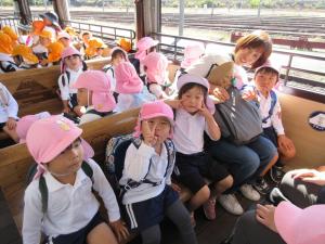 もも　スチーム号の発車前です