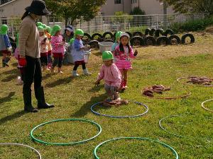 大きいイモを数えています
