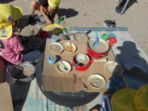 落ち葉で作ったごちそう