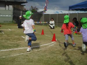 4歳児かけっこの様子