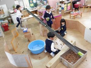 佐保幼　10月ドングリ転がし