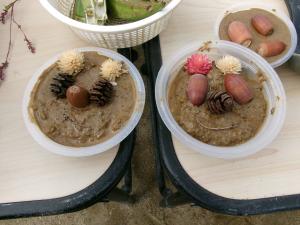 顔みたいにおいてみたよ