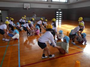 1年生に引っ張ってもらいました