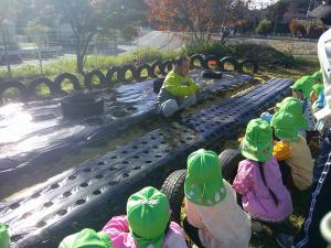 タマネギの苗の植え方を聞いています