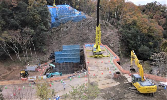 本橋工事の下部工を行っているイメージ画像