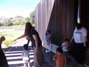 シャボン玉遊び