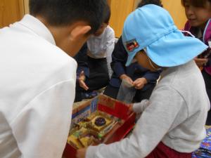 ビー玉転がしの様子