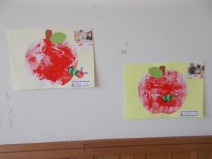 リンゴの作品が出来上がりました