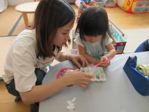 【りす組】りんごビーズ詰め