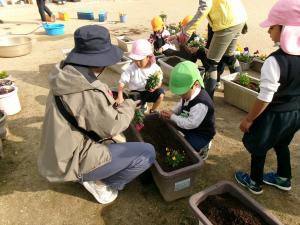 穴を掘って植えよう