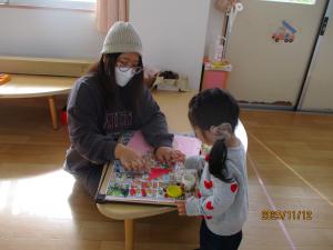 クリスマスプレゼントの袋づくり２