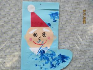 クリスマスプレゼントの袋づくり８