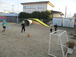 サッカーの様子