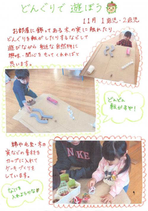 どんぐりで遊ぼう