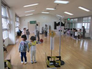 4歳児交通安全教室の様子