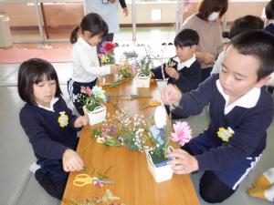 佐保幼　華道教室2