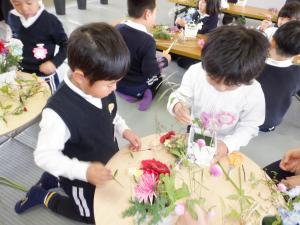 佐保幼　華道教室5