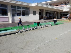 佐保幼　１２月あいのそのこども園交流2