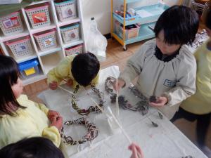 夢中でつくる様子