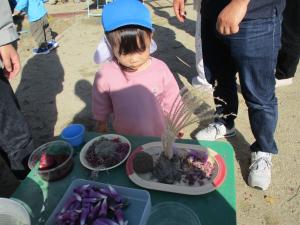 すすきを飾っているところ