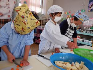 佐保幼　12月クッキング8