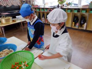 佐保幼　12月クッキング9