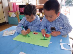 佐保幼　12月当番表づくり2