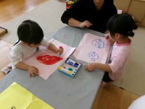 【りす組】お散歩バッグお絵描き