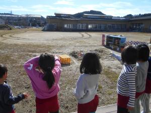 5歳児ソリの跡発見