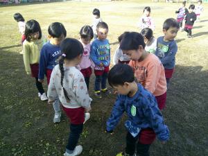 そりの跡を発見したよ