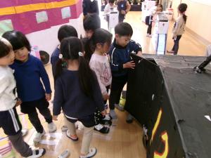 機関車に乗ってみて！