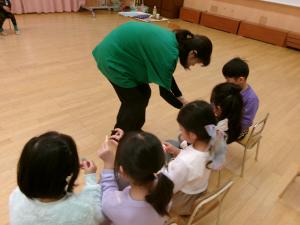 シールのプレゼントをもらいました