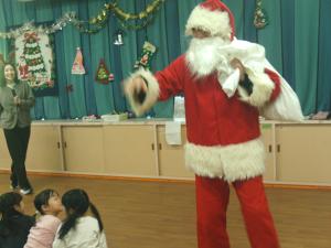 サンタ登場
