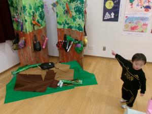 【ひよこ組】４歳児作品展見学