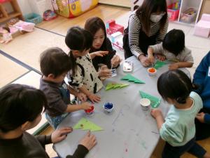 【りす組】クリスマスツリー作り