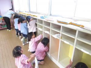 ロッカーを拭いたよ