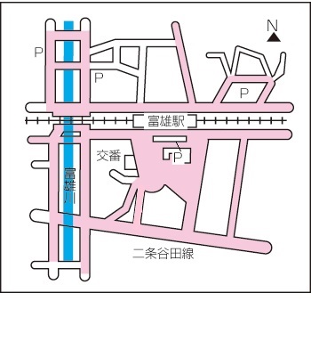 Pは自転車等駐車場の画像