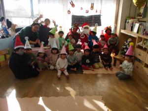 サンタさんと記念写真