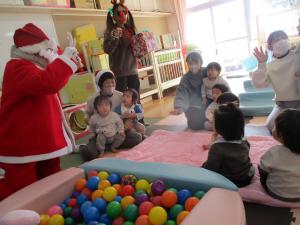 サンタさん登場