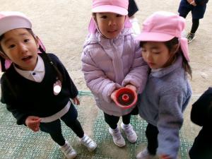 色水が凍ったよ