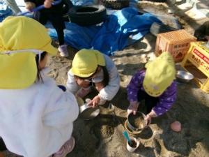 サラサラの砂づくり