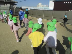 4歳児マラソンの様子