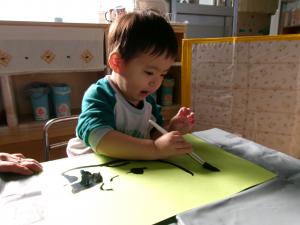 書き初めの様子3