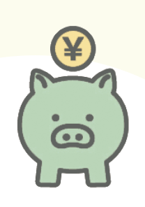 イラスト豚の貯金箱