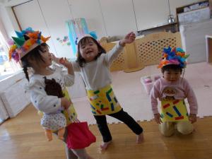 おにのパンツをはいています