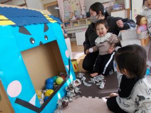 入って大喜びです