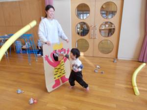 えい！と投げて楽しそうです