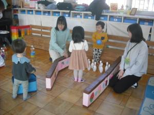 ボーリング遊び