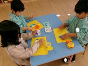 かわいいお花できた